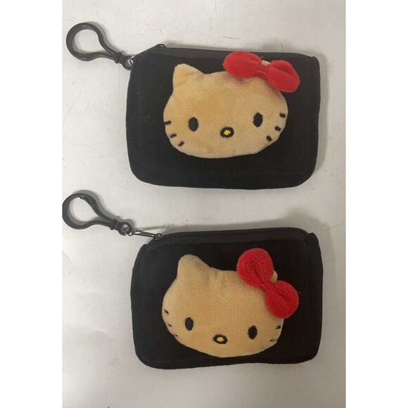 Hello Kitty Plush Bag Anime Coin Purse Plushie Wallet Earphone Bag - Picture 2 of 3
